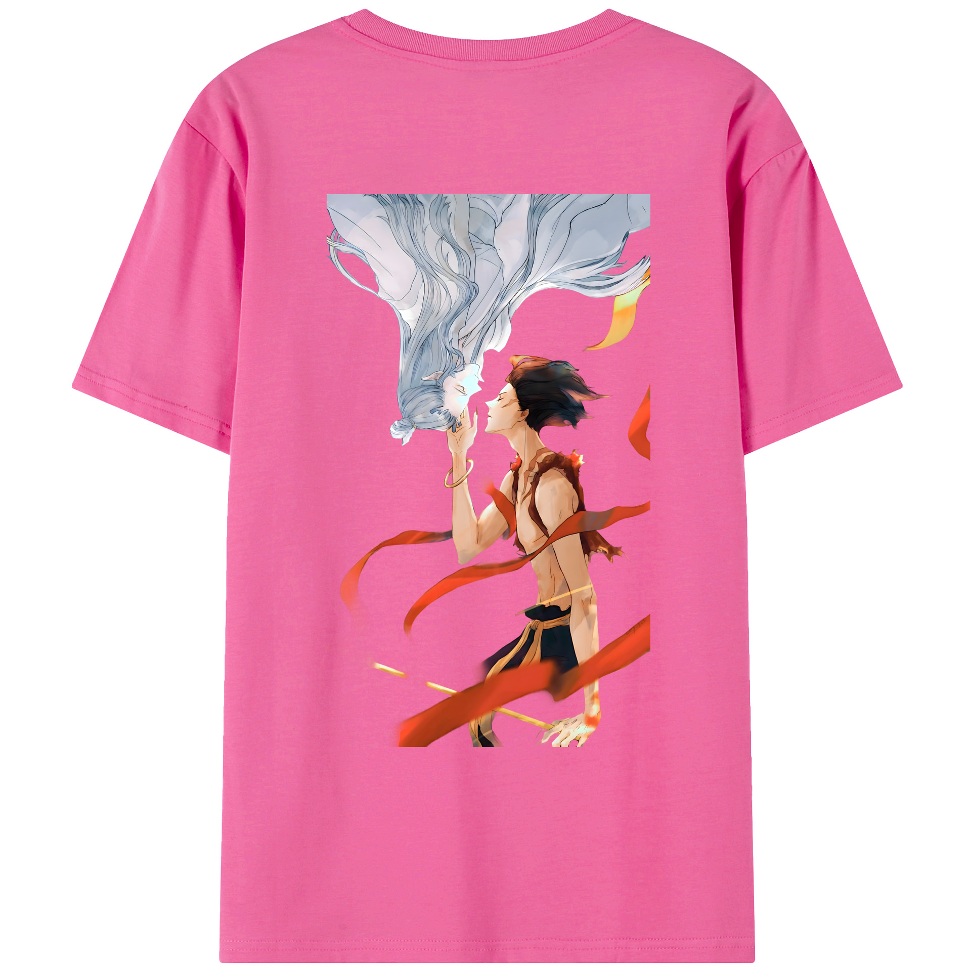 （画像用） Ne Zha 2 ナタ 魔童の大暴れ レディース半袖Tシャツ(バックプリント)